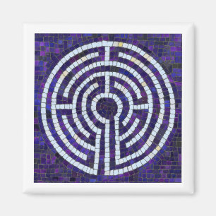 Imã Ímã Quadrado LABYRINTH VIII - Branco