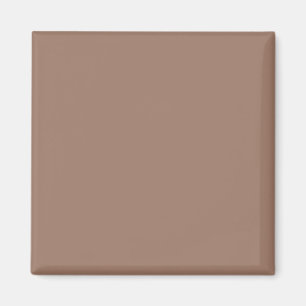 Imã Ímã Quadrado Marrom Terroso Minimalista