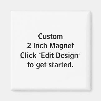 Imã Ímã Quadrado Personalizado de 2 Polegadas
