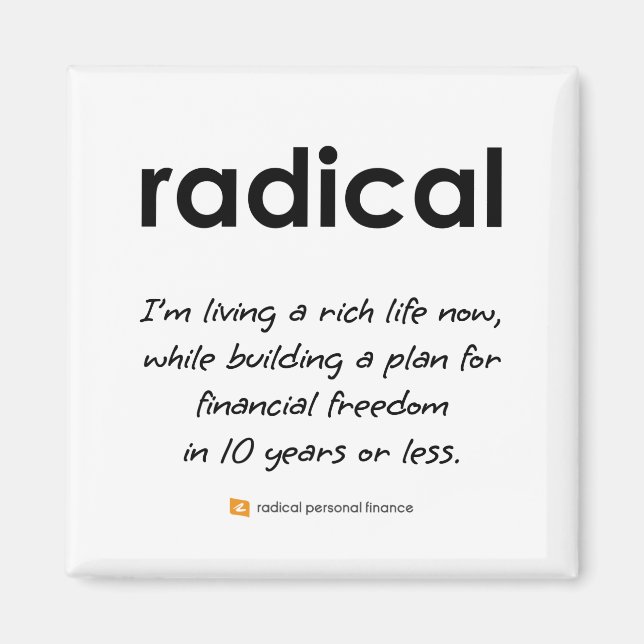 Imã Ímã Quadrado Radical de 2 Polegadas (Frente)