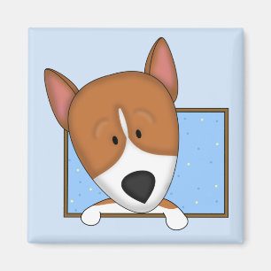 Imã Ímã quadro de Basenji dos desenhos animados
