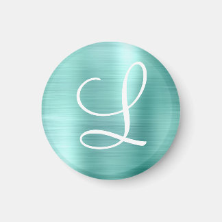 Imã Ímã Quic Aqua Bruted Metal White Monogramnet