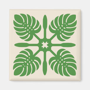 Imã ímã QUILT HAWAIIAN- Monstera
