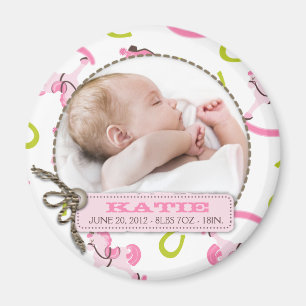 Imã Ímã R da menina do cavalo de balanço