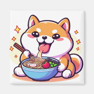 Imã Ímã Ramen Shiba Inu – Vibrações Lindas e Deliciosa
