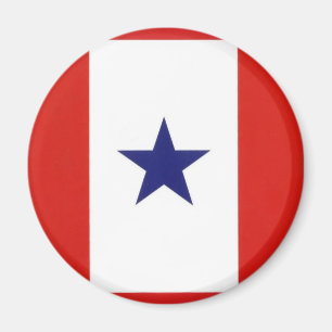 Imã Ímã redondo da bandeira da estrela azul