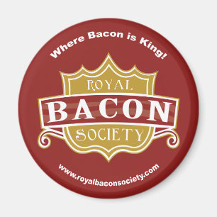 Imã Ímã redondo da sociedade real do bacon