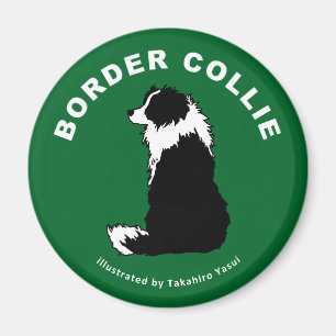 Imã Ímã redondo de border collie