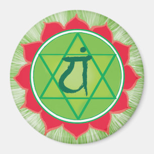 Imã Ímã redondo de Chakra Anahata do coração
