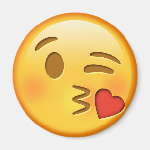 Imã Ímã redondo do emoji engraçado