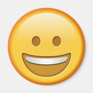 Imã Ímã redondo do emoji engraçado