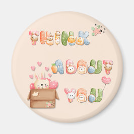 Imã Ímã Redondo Fofo | Pense em Você