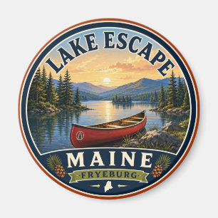 Imã Ímã Redondo Lake Escape Fryeburg Maine