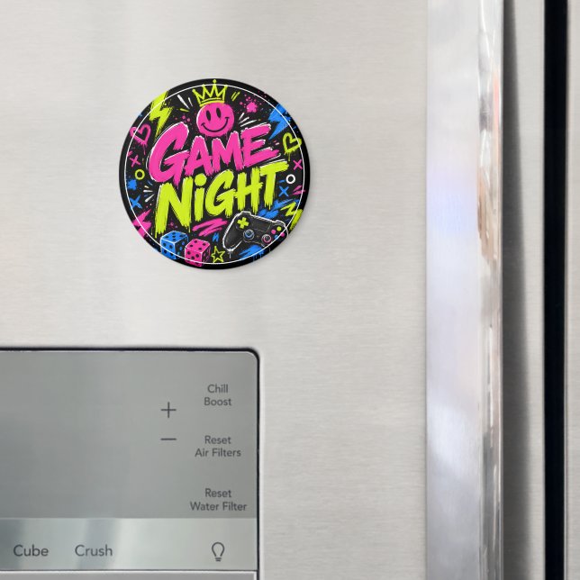 Imã Ímã Redondo Ousado de Noite de Jogos com Grafite N (In Situ (Fridge))
