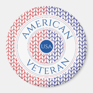IMÃ ÍMÃ REDONDO VETERANO AMERICANO