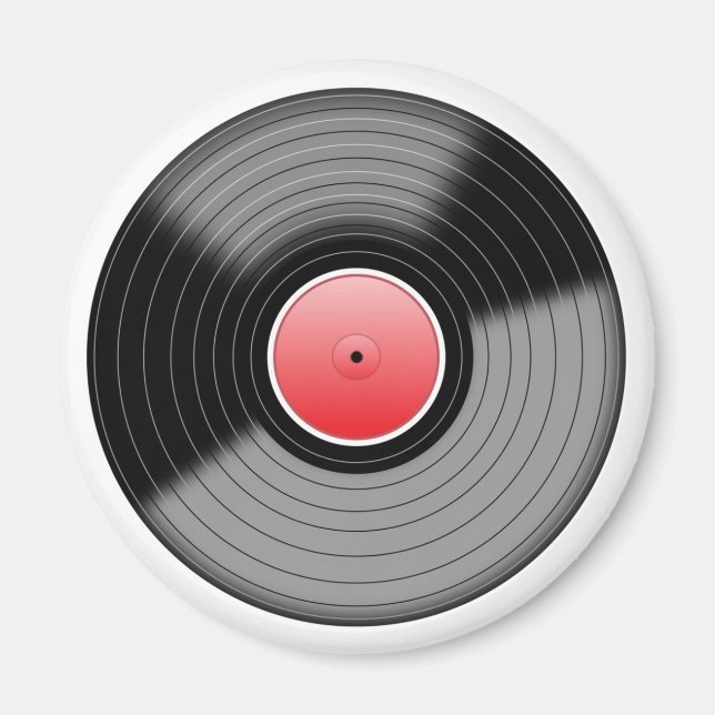 Imã Ímã Retro Disco de Vinil L.P. (Frente)