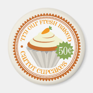 Imã Ímã retro do bolo de cenoura