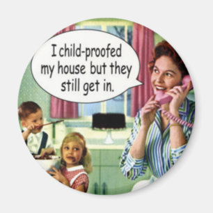 Imã Ímã retro engraçado da dona de casa