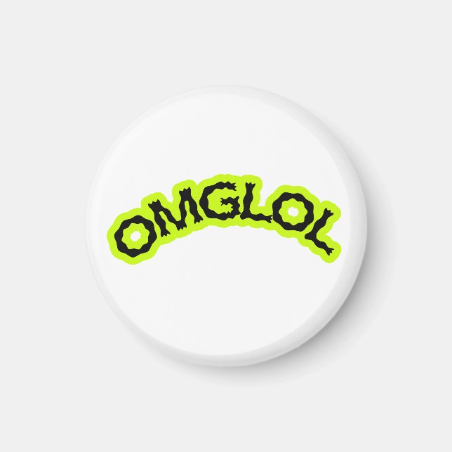 Imã Ímã Retro OMGLOL Anos 2000 – Divertido & Alegre (Frente)