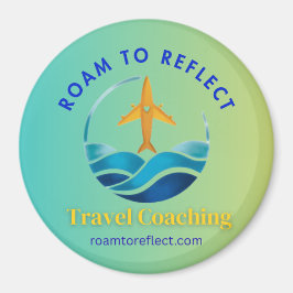 Imã Ímã Roam to Reflect azul e amarelo