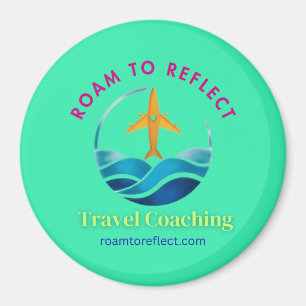 Imã Ímã Roam to Reflect turquesa 2x2in