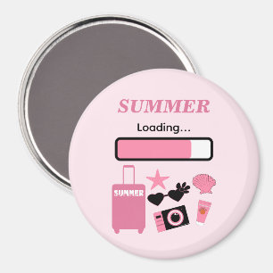 Imã Ímã Rosa de Carregamento de Verão