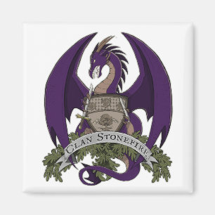 Imã Ímã roxo da crista dos dragões de Stonefire