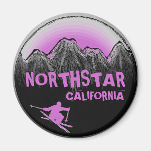 Imã Ímã roxo do esquiador do tema de Northstar