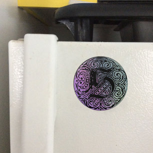 Imã Ímã roxo e azul de Monarchia "S" do fundo