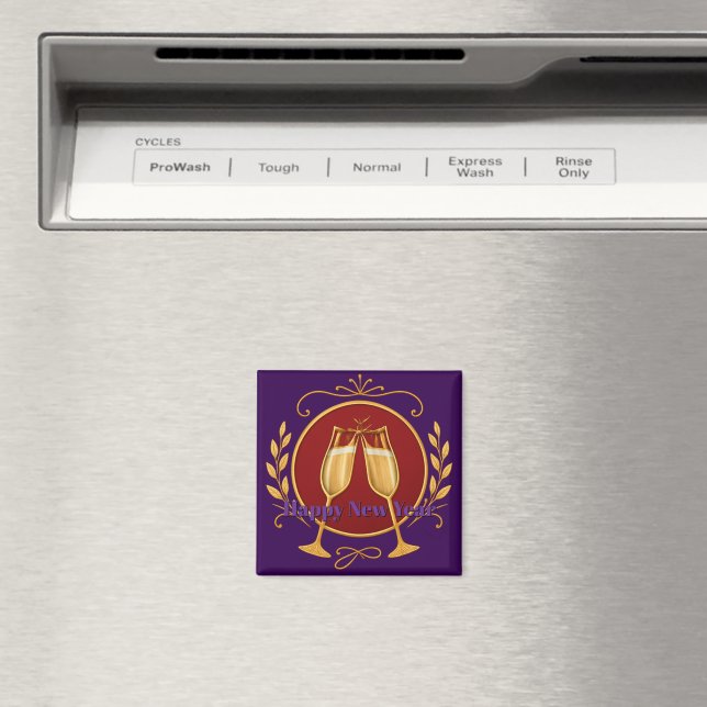 Imã Ímã Roxo - Feliz Ano Novo (In Situ (Dishwasher))