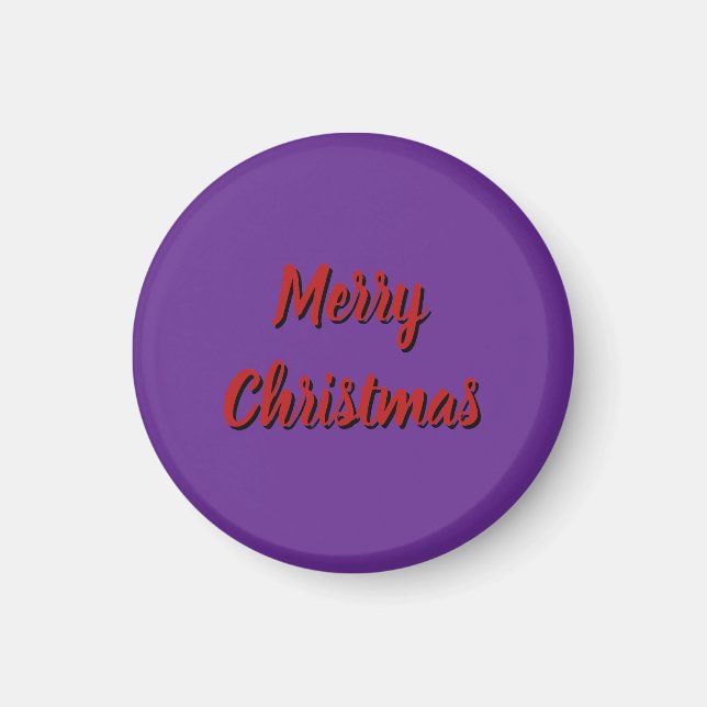 Imã Ímã Roxo - Feliz Natal (Frente)