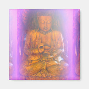 Imã ímã roxo sereno de buddha da aura