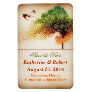 Ímã imã salve a data artística colorida da árvore d