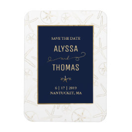 Ímã Imã salve a data - Casamento de praia, Starfish