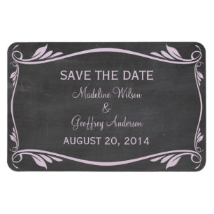 Ímã Imã salve a data Chalkboard, Lilac