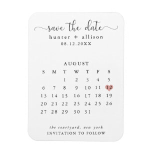 Ímã Imã salve a data de Calendário