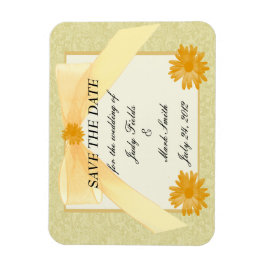 Ímã Imã salve a data de Flor Amarelo