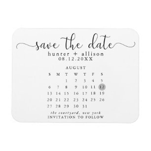 Ímã Imã salve a data do calendário