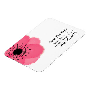 Ímã Imã salve a data francesa da anêmona do rosa
