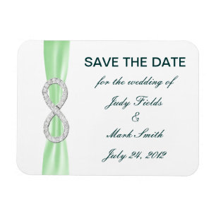 Ímã Imã salve a data Infinita de Diamante Verde