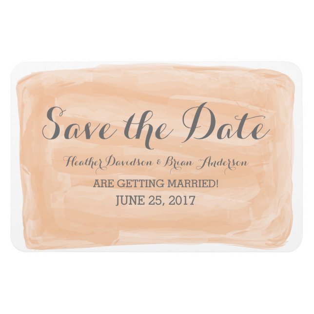 Ímã Imã salve a data Laranja (Horizontal)