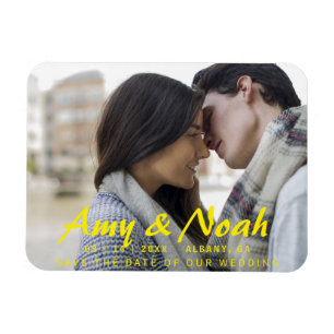 Ímã Imã salve a data Personalizada - Fotografia e Text