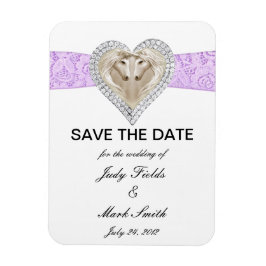 Ímã Imã salve a data Roxo Unicorn