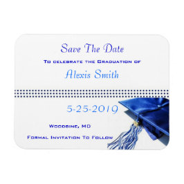 Ímã Imã salve o dia - Boné de formatura azul