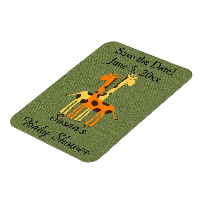 Ímã Imã salve o dia de Chá de fraldas Giraffe (Left Side)