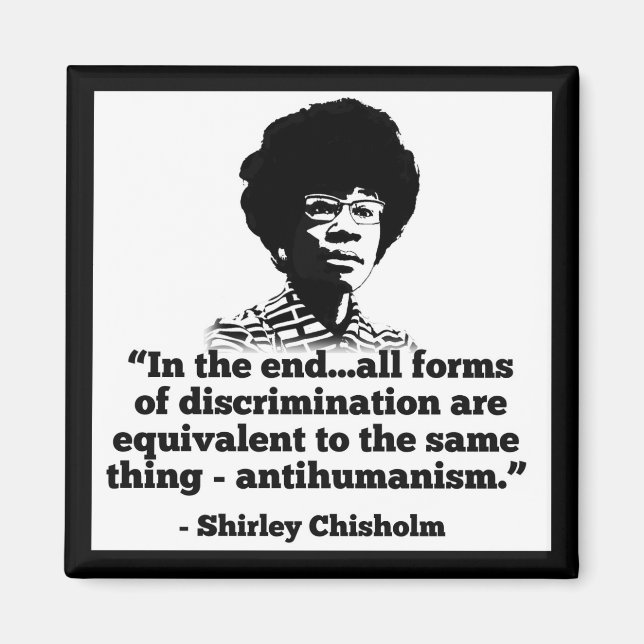 Imã ímã Shirley Chisholm (Frente)