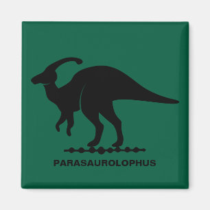 Imã Ímã Silhueta de Dinossauro Parasaurolophus