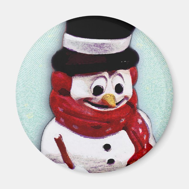 Imã ímã Snowman (Frente)