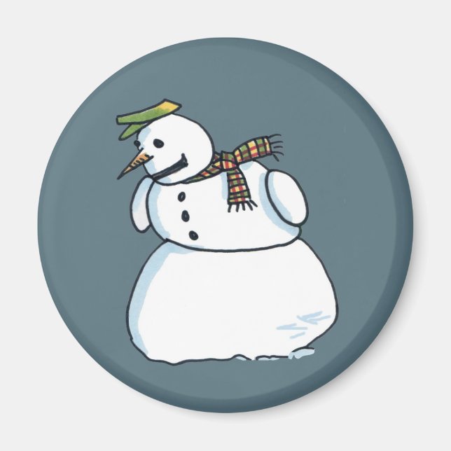 Imã ímã Snowman (Frente)