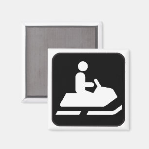 Imã Ímã Snowmobiling do símbolo